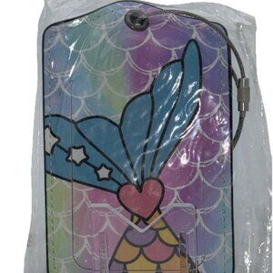 Luggage Travel Bag Tags Children Adults 2 pk Mermaid NIP
